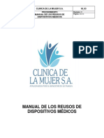 M - 03 Manual de Los Reusos de Dispositivos Médicos. Rev 01