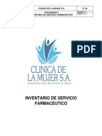 P - 56 Inventario de Servicio Farmacéutico. Rev 01