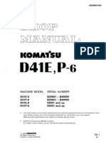 D41E, P-6 - Shop Manual