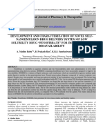 Developing Novel Self-Nanoemulsion of Fenofibrate