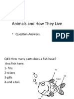 Animals and How They Live: - Question Answers