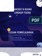 Materi Hakikat & Ruang Lingkup Fisika