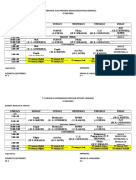 G7 Class Schedule