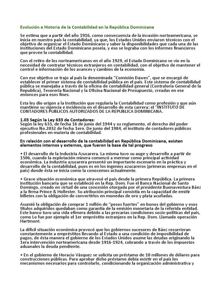 0 Contabilidad en RD | PDF | Contador | República Dominicana