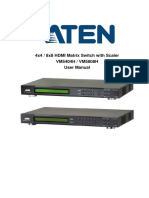 4x4 / 8x8 HDMI Matrix Switch With Scaler VM5404H / VM5808H User Manual