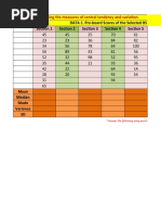 DATA 1. Pre-Board Scores of The Selected BS Education Students (Per Section) Section 1 Section 2 Section 3 Section 4 Section 5