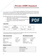 Skim Milk Powder (SMP) Standard