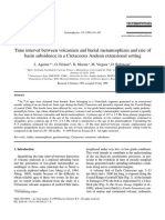 2 Time Interval Between Volcanism and Burial Metamorphism and Rate of Basin Subsidence in A Cretaceous Andean Extensional Setting