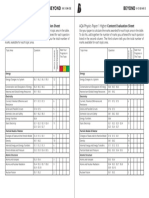 Content Evaluation Sheet 2xa4