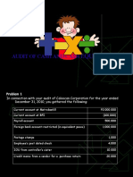 Audit of Cash and Cash: Equivalent