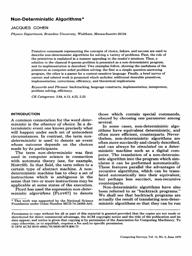 Non Deterministic Algorithms | PDF | Subroutine | Algorithms image.