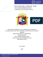 Ejecución chimeneas PEM minería Posco Miski