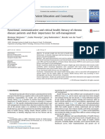 2015 - Functional, Communicative and Critical Health Literacy of Chronic Disease Patients and Their Importance For Self-Management