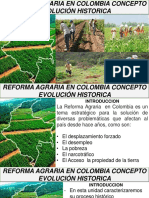 Reforma agraria Colombia: evolución histórica concepto