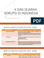 SEJARAH DAN BENTUK KORUPSI DI INDONESIA