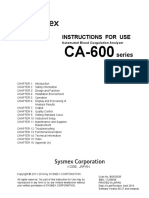 447365271 Instructions for Use Sysmex CA 600 PDF