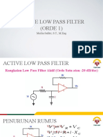Low Pass Filter-Aktif