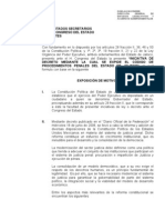 Iniciativa de Decreto "Código de Procedimientos Penales Del Estado de Jalisco"