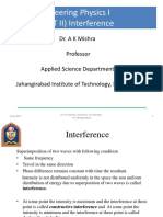 Engineering Physics I: Interference