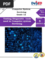 Testing/Diagnostic Tools Used in Computer System Servicing