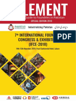 7 International Foundry Congress & Exhibition (IFCE-2018) : Your Guide To Foundries in Pakistan
