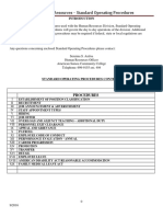 357683007 Human Resources HR Standard of Operating Procedures 9 2016