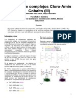 Practica 1 de Coordinación Síntesis de Complejos Cloro-Amín Cobalto (III)