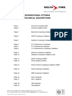 International Fittings Technical Descriptions