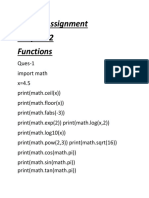 Python Combined Assignment