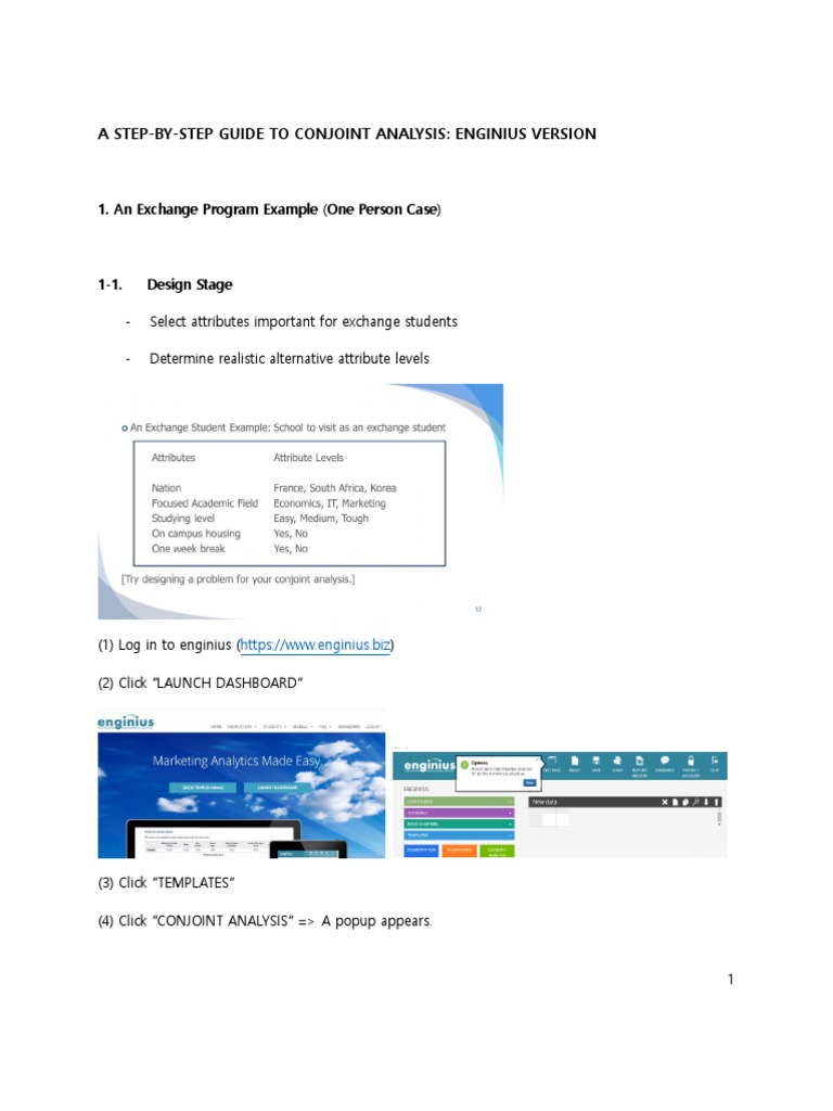 Step-by-Step Conjoint Analysis Guide | PDF | Choice | Simulation