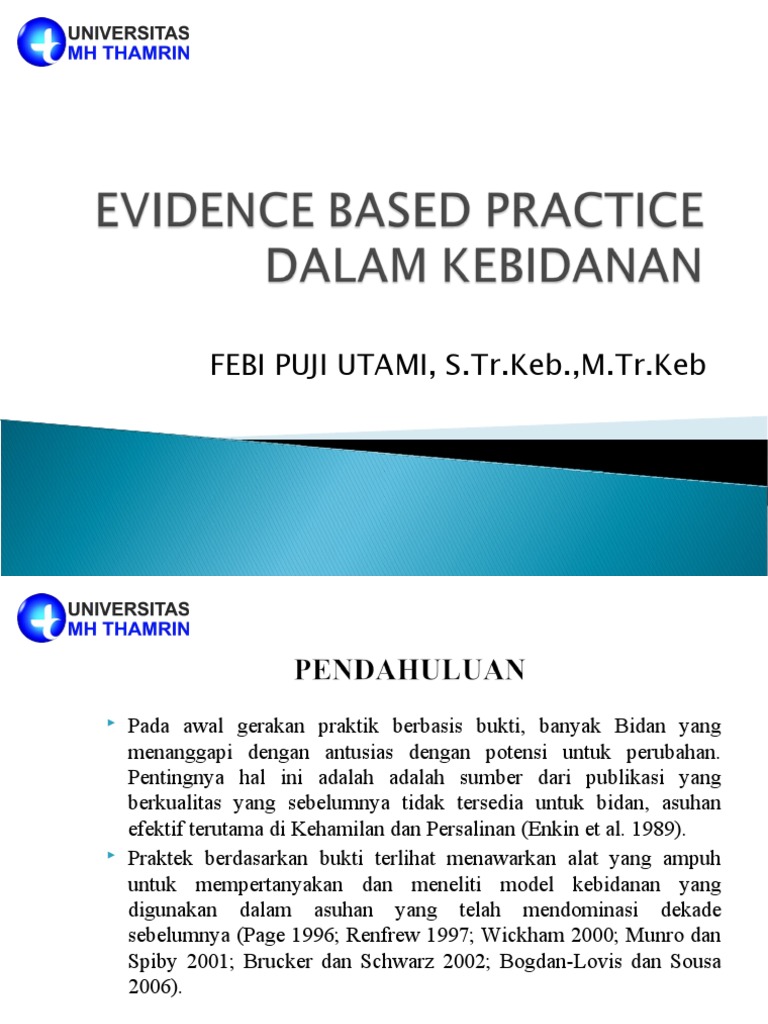 Evidence Based Practice Dalam Kebidanan | PDF