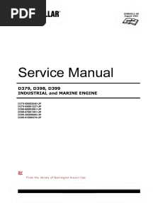 CAT D399 Workshop Manual