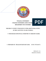 The Impact of Input Utilization on Agricultural Output in Aira Woreda