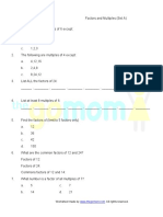 Factors Multiples Grade 41