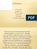 Food and Nutrition: Di Susun Oleh Kelompok: 5 Ulfa Ilma Aljausa Rahmawati Novita Sari M. Afdhal Ferdiansyah