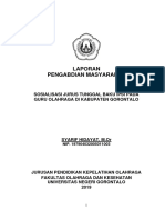 Sosialisasi Jurus Tunggal Baku Ipsi Pada Guru Olahraga Di Kabupaten Gorontalo