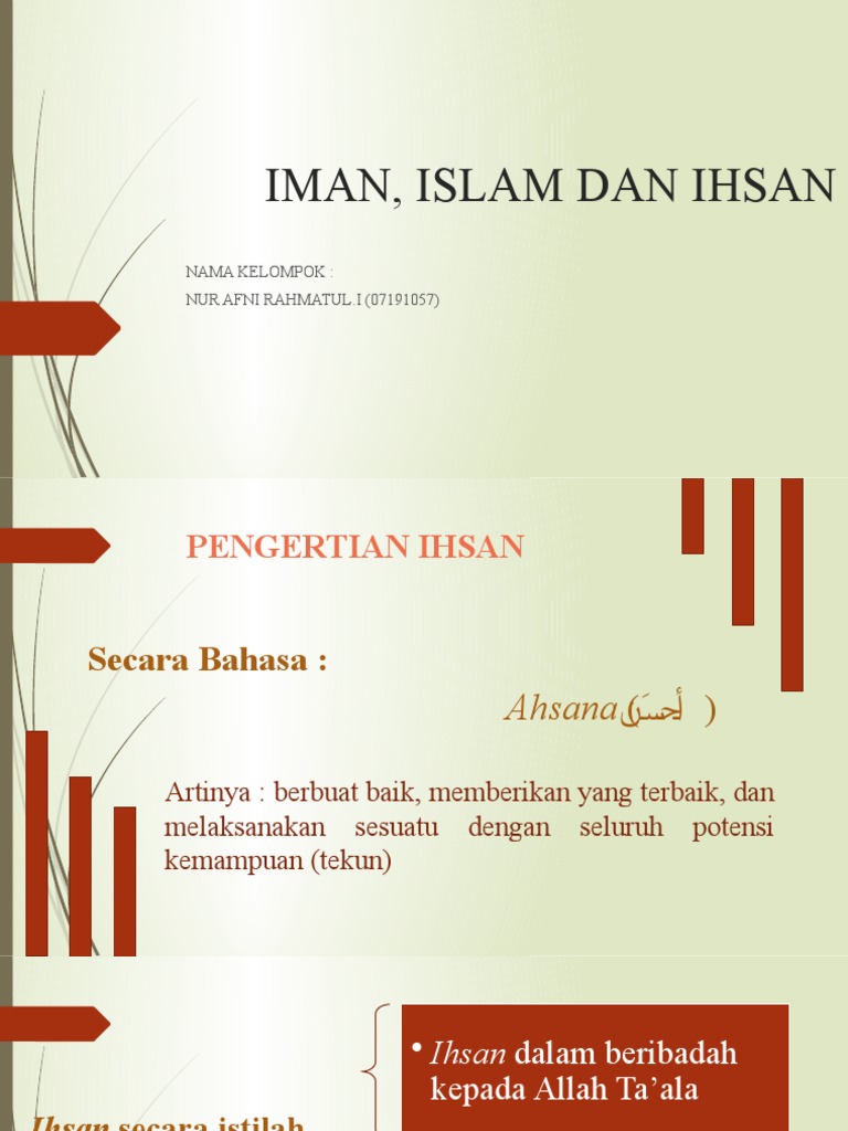 Iman Islam Ihsan | PDF