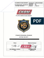 PT - Cipta Kompak Buana Mandiri No - Dokumen HRD-001/Xnt2020 Standar Operasional Satpam / TGL - Terbit No - Revisi Halaman