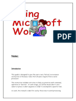 Using Word Booklet