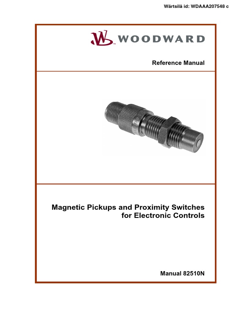 Pickups and Proximity Switches For Electronic Controls PDF Gear Switch