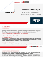 Adelantos Otorgados, Reintegros Y Deducciones: Unidad de Aprendizaje 3