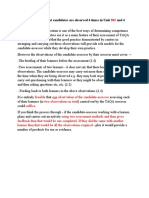 Is It Mandatory That Candidates Are Observed 4 Times in Unit and 4 Times in Unit 303?