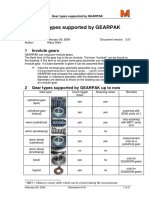 Gear Types Supported by GEARPAK: 1 Involute Gears