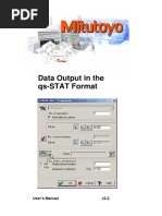 Data Output in The qs-STAT Format: User'S Manual V2.2