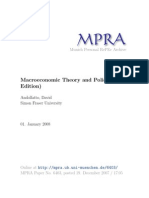 Macroeconomic Theory and Policy (2Nd Edition) : Munich Personal Repec Archive