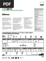 Auto Start Load Share Module: Genset