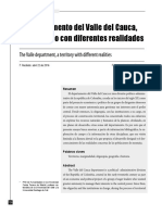 El Departamento Del Valle Del Cauca, Un Territorio Con Diferentes Realidades