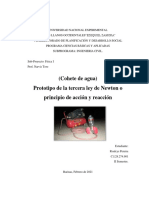 Ensayo - (Cohete de Agua) Prototipo de La Tercera Ley de Newton o Principio de Acción y Reaccion