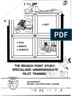 THE BRANCH POINT STUDY