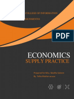 BITF19A024 - Economics - Supply Practice